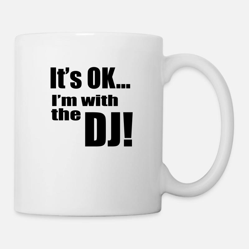 DJ - Mug blanc - blanc
