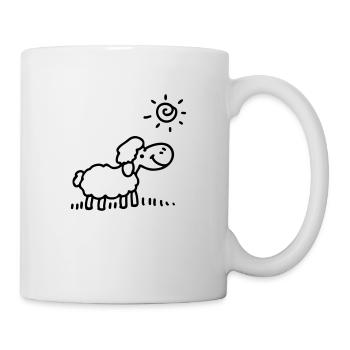 Sheep sun - line - Mug - white - Right