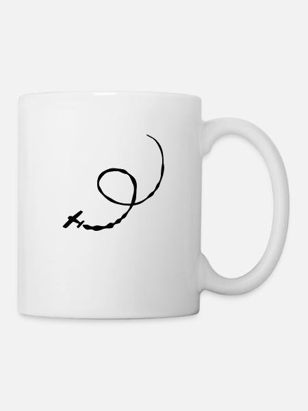Stunt Flugzeug - Tasse - Weiß