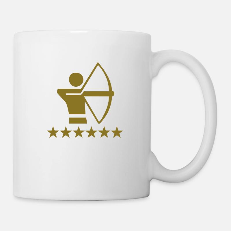 Bogenschießen - Tasse - Weiß