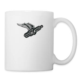Zündkerze - Tasse - Weiß - Rechts