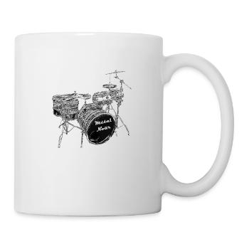 batterie - Mug blanc - blanc - Droite