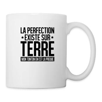 la perfection existe mon tonton en est la preuve - Mug blanc - blanc - Droite
