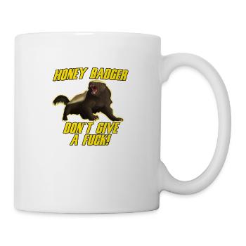 Honig-Dachs geben nicht ein Bumsen - Tasse - Weiß - Rechts