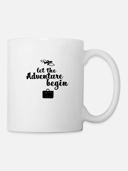 Let the Adventure begin - Tasse - Weiß