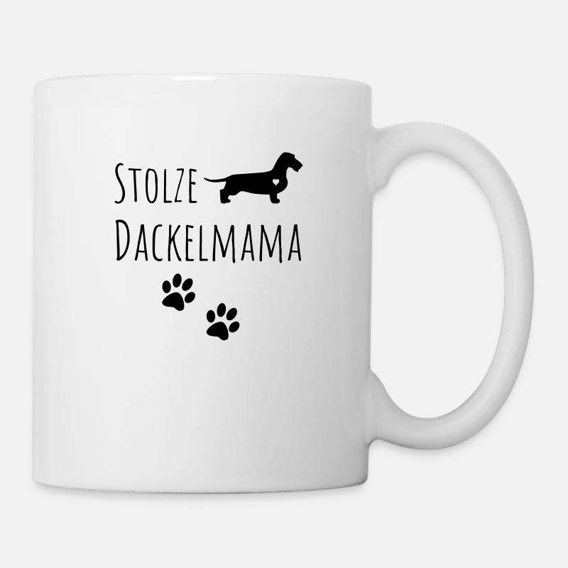 Stolze Dackelmama - Tasse - Weiß