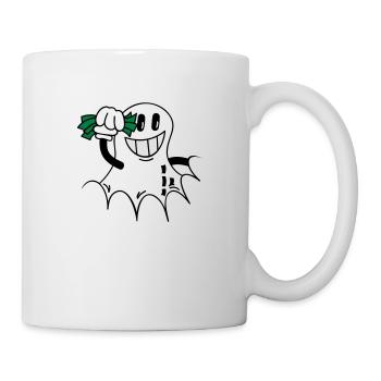 Erdnuss mit Geldscheinen / peanut 'n money (3c) - Tasse - Weiß - Rechts