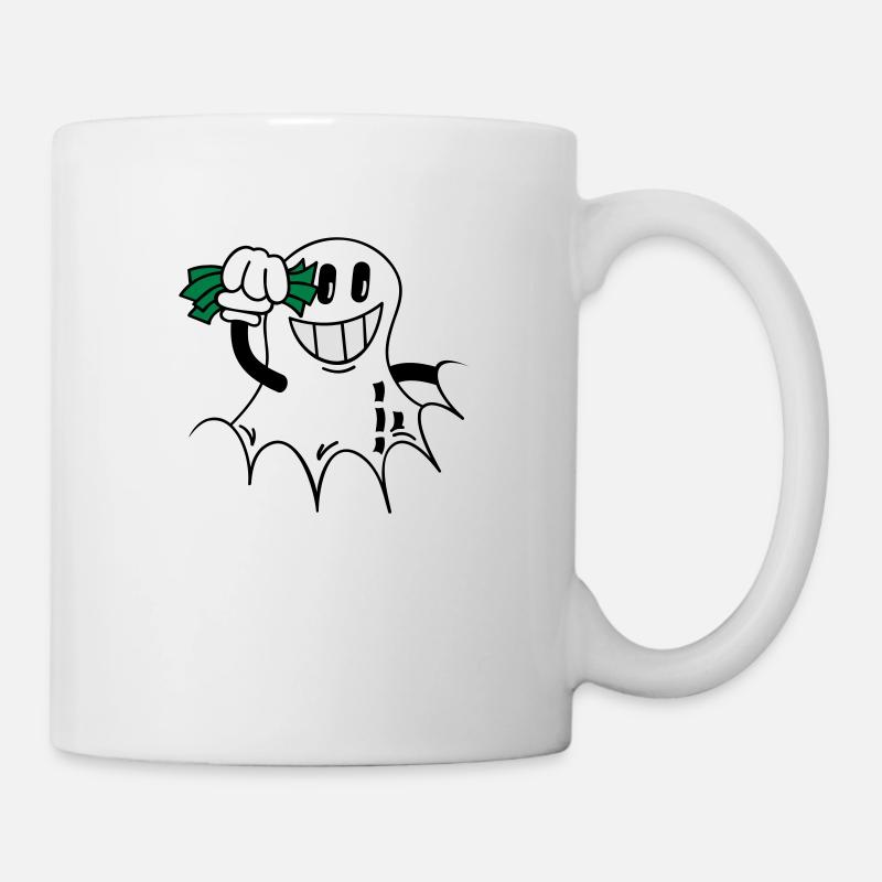 Erdnuss mit Geldscheinen / peanut 'n money (3c) - Tasse - Weiß