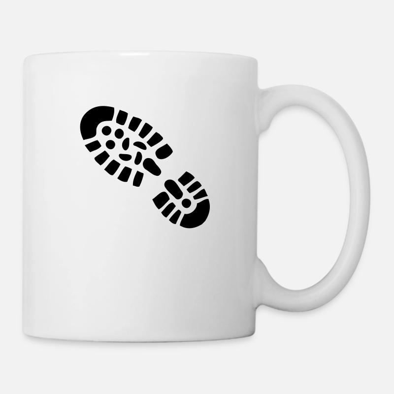 Schuh Abdruck - Tasse - Weiß
