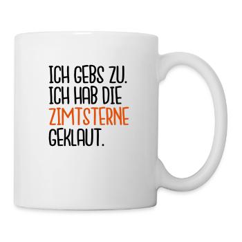 Zimtsterne geklaut - Tasse - Weiß - Rechts