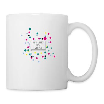Konfetti - Tasse - Weiß - Rechts