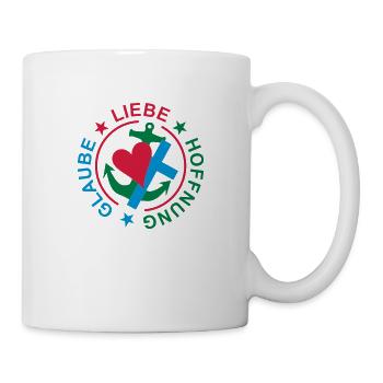 Faith Hope Love / COEUR CROIX ANCRE - Mug blanc - blanc - Droite