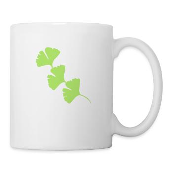Ginkgo Halbkreis Girlande - Tasse - Weiß - Rechts