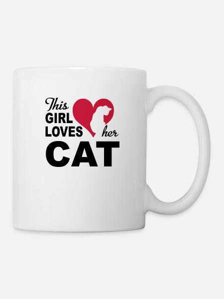 cat - Mug - white