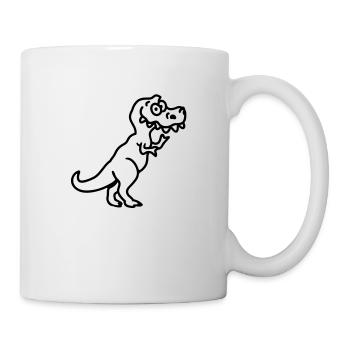 Tyrannosaurus Rex - line - Mug - white - Right
