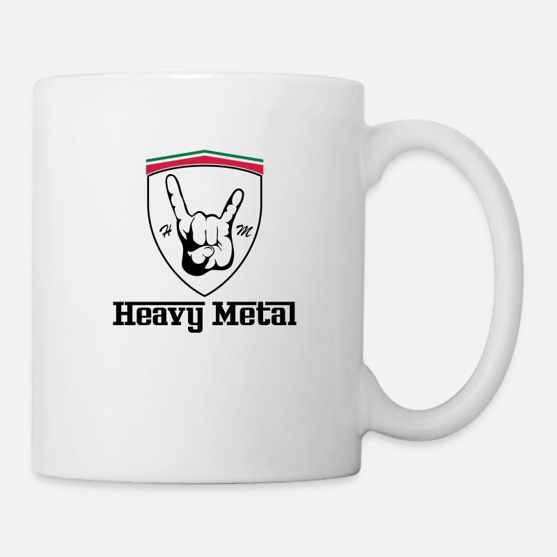HEAVY METAL!!! Italian Ferrary Style - Mug blanc - blanc