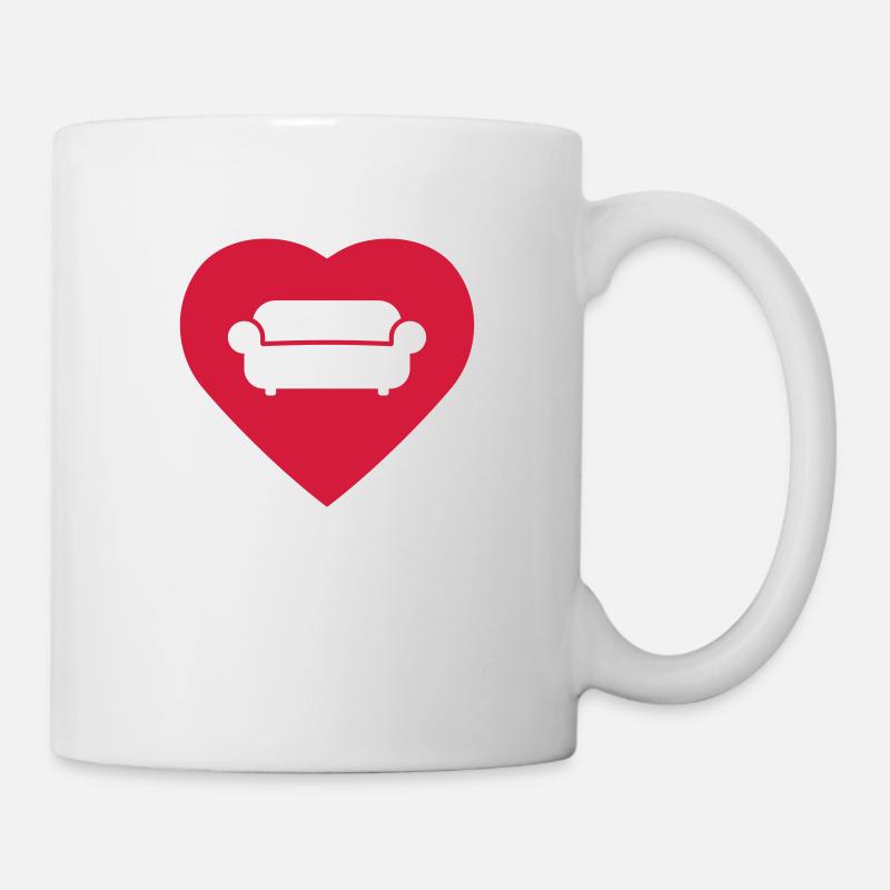 Couch lover - Tasse - Weiß