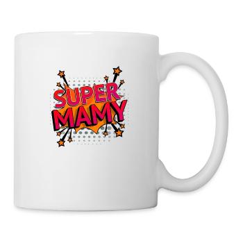 Super mamy BD - Mug blanc - blanc - Droite
