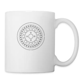 wheel_blueprint_1 - Tasse - Weiß - Rechts