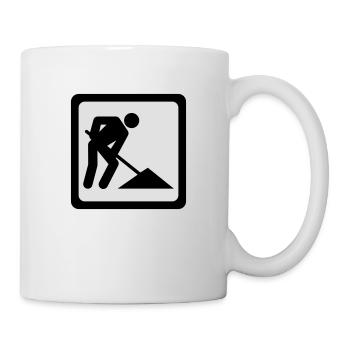 In Arbeit - Tasse - Weiß - Rechts