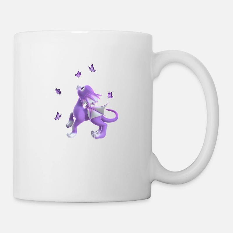 Kleiner Drache - Tasse - Weiß