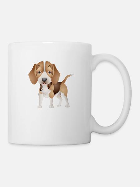 Hund T Shirt selber gestalten - Tasse - Weiß