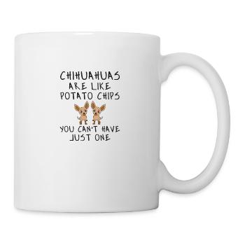 Chihuahua ressembles chips de pommes de terre T-shirt Cadeau - Mug blanc - blanc - Droite