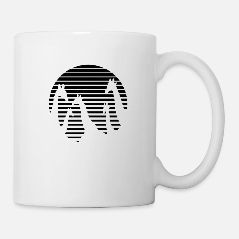 Girafes / Giraffes / Giraffen / Jirafas / Giraffe - Mug blanc - blanc