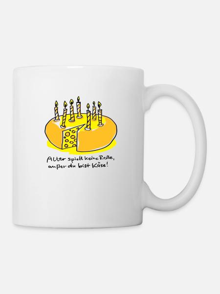 Alter und Käse - Tasse - Weiß