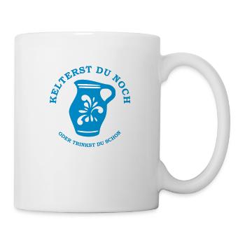 Kelterst du noch ? - Bembel - Hessen - Tasse - Weiß - Rechts