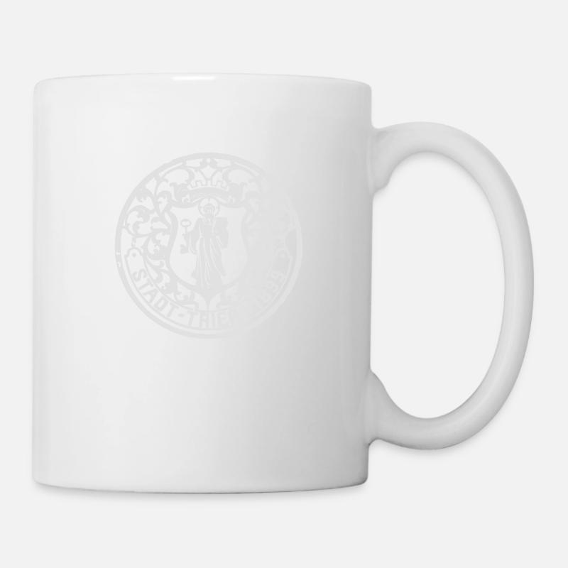 Kanaldeckel Trier 1899 - Tasse - Weiß