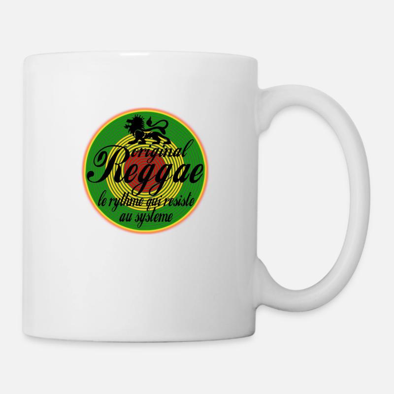 original reggae le rythme qui resiste au systeme - Mug blanc - blanc