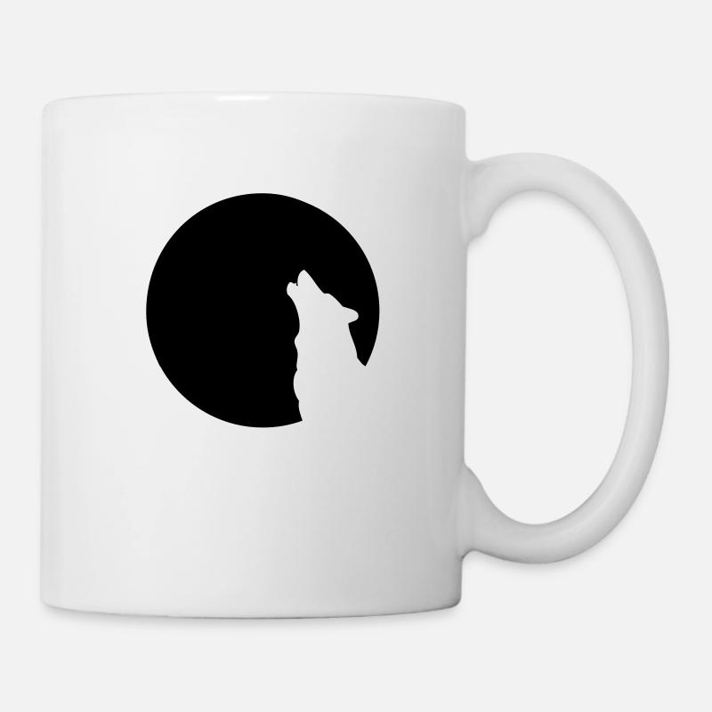 einsamer Wolf - Tasse - Weiß