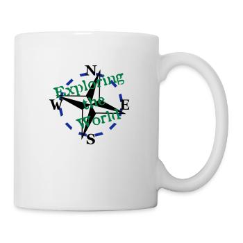 Compass - Explorer le monde - Vector 3 Couleur - Mug blanc - blanc - Droite