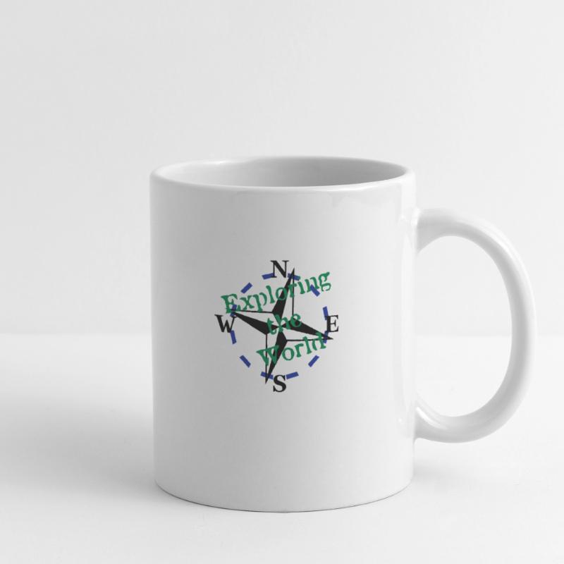Compass - Explorer le monde - Vector 3 Couleur Mug blanc
