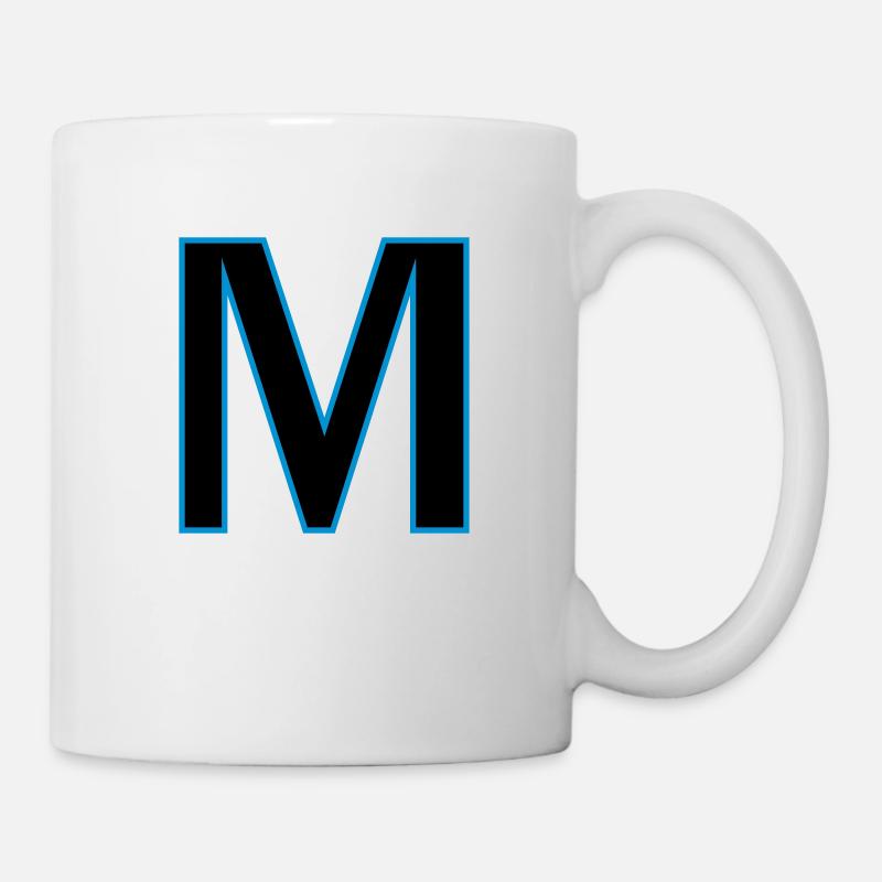 Buchstaben M Vektor - Tasse - Weiß