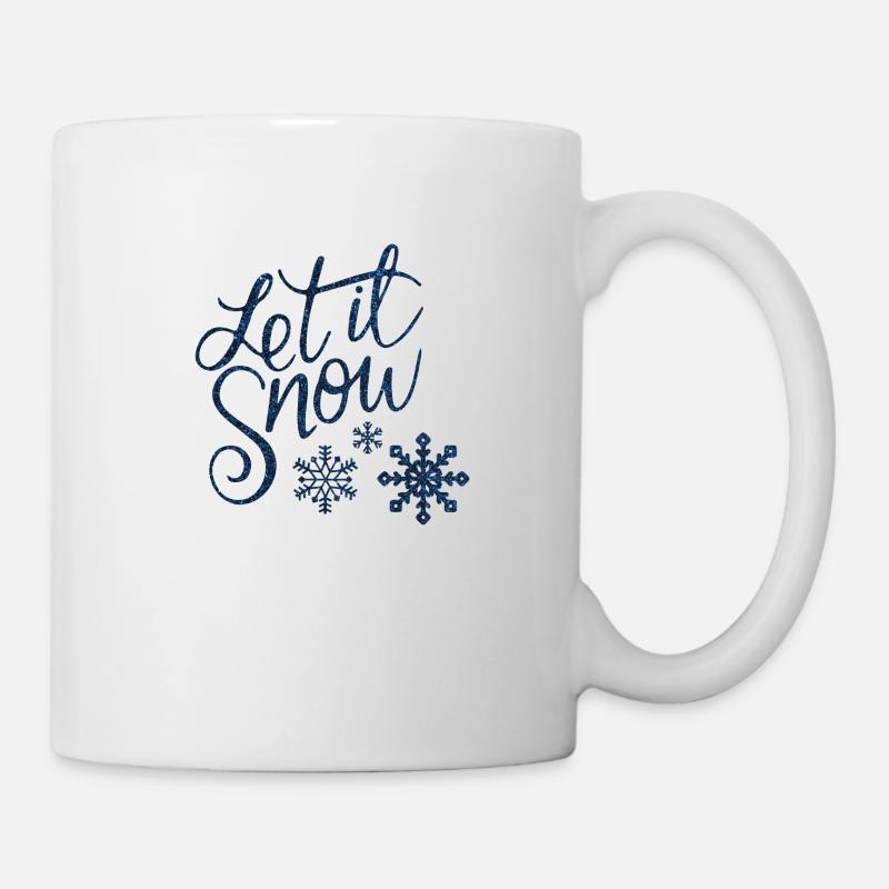 Laisse la neige - Mug blanc - blanc