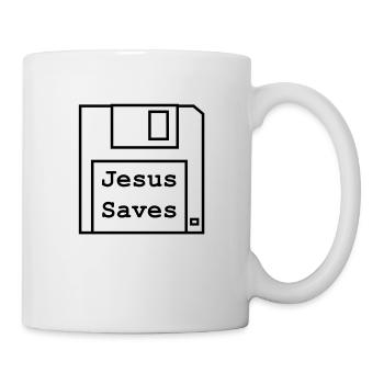 Jesus Saves - Floppy Disk - Mug - white - Right