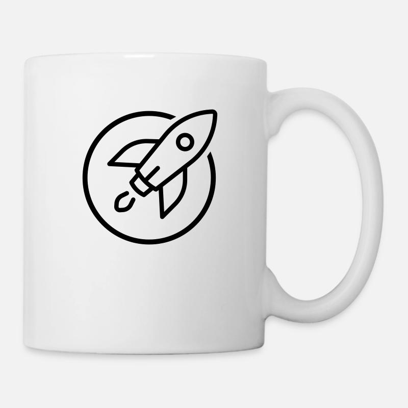 Rakete - Tasse - Weiß
