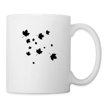 feuilles mortes - Mug blanc - blanc - Droite