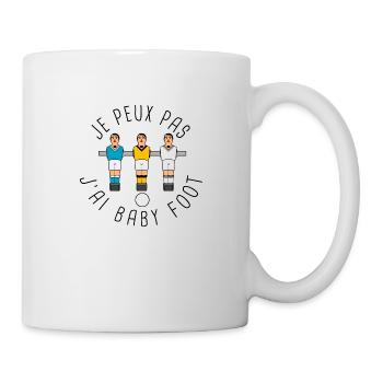 Je peux pas Baby foot - Mug blanc - blanc - Droite