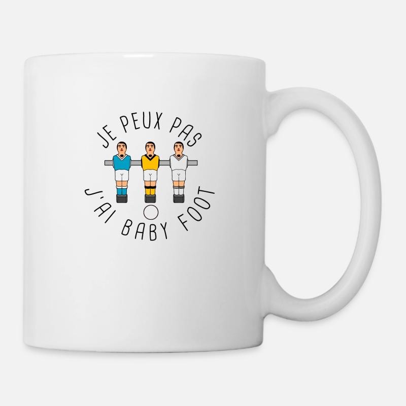 Je peux pas Baby foot - Mug blanc - blanc