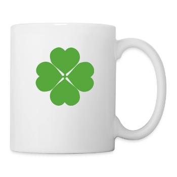 Kleeblatt - Tasse - Weiß - Rechts