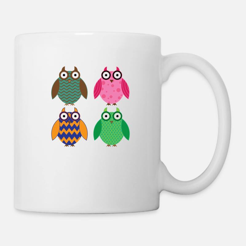Les chouettes - Mug blanc - blanc