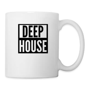 deep house - Tasse - Weiß - Rechts