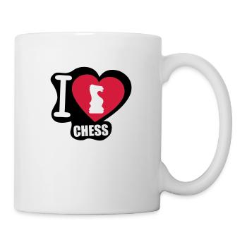 i love chess cavalier echec - Mug blanc - blanc - Droite