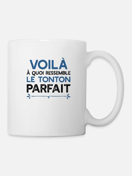 tonton parfait t-shirt cadeau tonton - Mug blanc - blanc