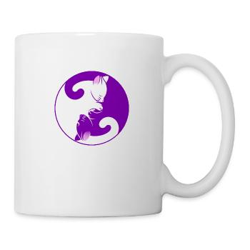 Two small cats - Mug - white - Right
