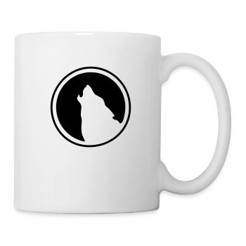 Wolf Logo - Tasse - Weiß - Rechts