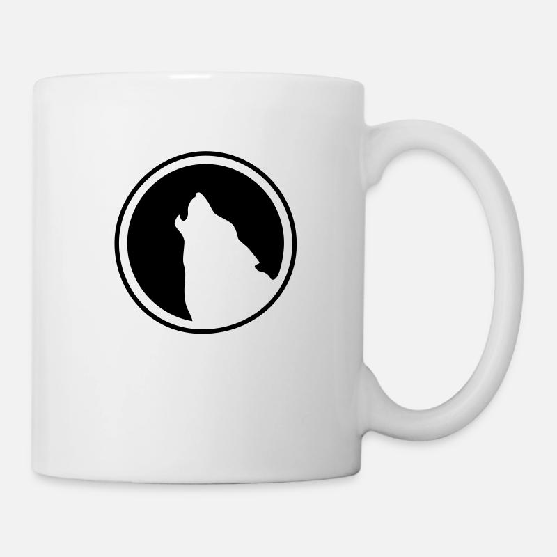 Wolf Logo - Tasse - Weiß
